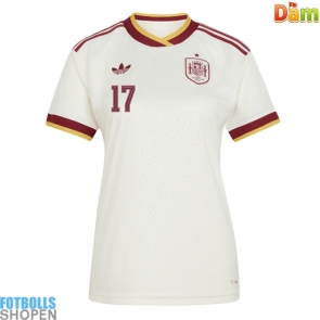 Billiga Spanien Nico Williams #17 Bortatröja Dam VM 2026 Kortärmad